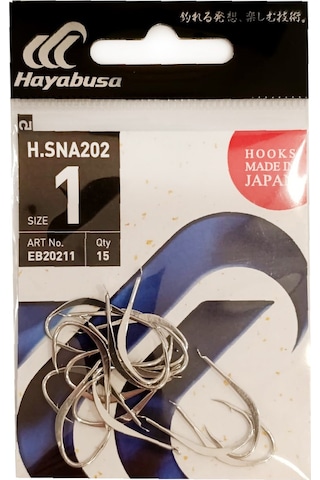 Hayabusa Hsna 202 Dövme Canlı Yem İğnesi 15li Paket Nikel - No-1 1 numara