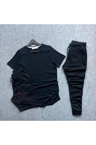 Adrift Unisex 3'ü Bir Arada Spor Eşortman Takımı Ve Şort Siyah Siyah Adrift Unisex 3'ü Bir Arada Spor Eşortman Takımı Ve Şort Siyah Siyah