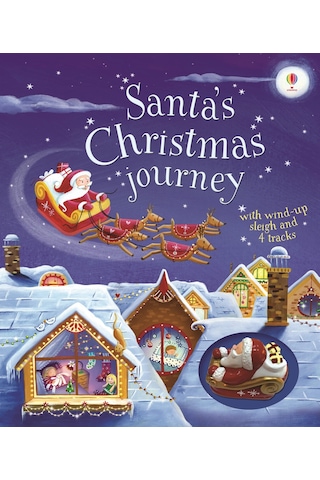 Santa's Christmas Journey with Wind-Up Sleigh
