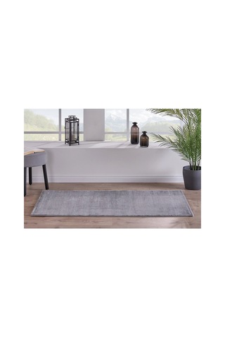 Textured Yolluk Halı 160x230 Cm Gri