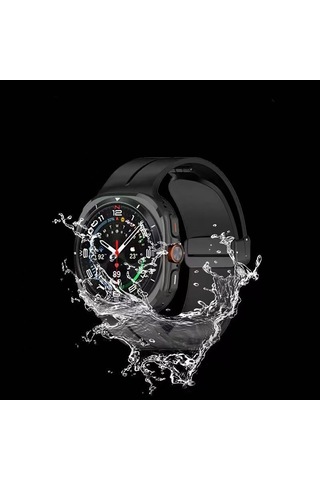 Galaxy Uyumlu Watch 8 40mm Krd-84 22mm Silikon Kordon - Siyah