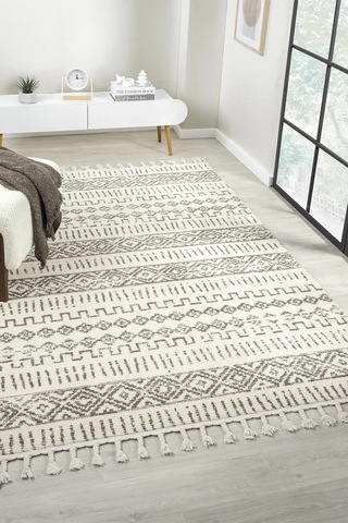 Seyran Halı Puffy 1005 Vizon Polyester Makine Halısı