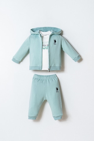 U.s. Polo Assn. Erkek Bebek Yeşil 3lü Takım 5274-50031 Yeşil