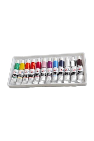 Yağlı Boya 12 Renk 9 Ml Tüp 1 Paket Yağlıboya 12 li