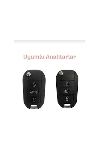 Gma Keys Peugeot 301 308 208 508 2008 3008 Citroen C3 C4 Opel Combo Bagaj Petek Desenli Anahtar Kılıfı