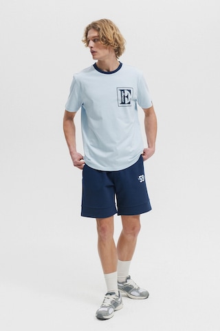 Ellesse Erkek T Shirt Em458-bl Mavi Mavi