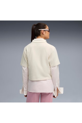 Puma Class Relaxed Polo Tee Kadın Yetişkin Polo T-shirt Krem