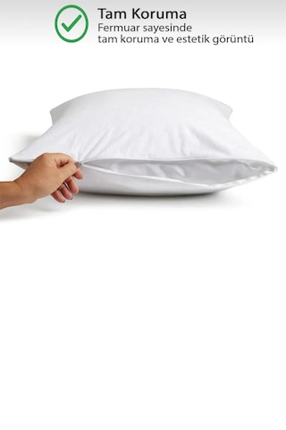 Oznhome Yastık Alezi 4 Adet Beyaz