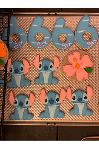 Sevimli Stitch Karakteri Figürlü Film Temalı Kurabiye Kalıbı Hamur Şekillendirici Çok Renkli