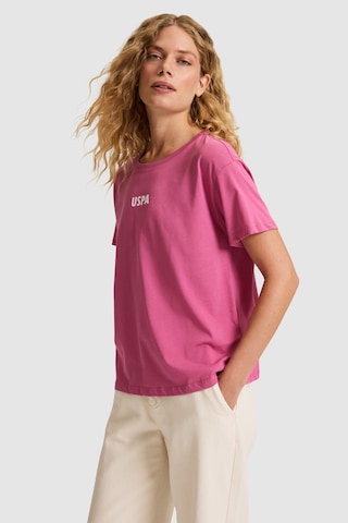U.S. Polo Assn. U.s. Polo Assn. Kadın Fuşya Tişört 50323530-vr023 Fusya