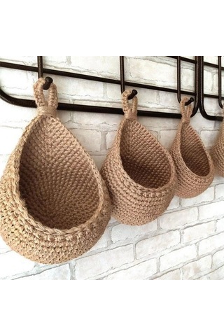 Meyve Sepeti Mutfak Duvar Örgüsü Sepet Mutfak Depolama Hk -