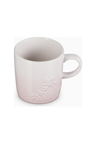 Le Creuset Jardin Çiçek Desenli Seramik Kupa Shell Pink