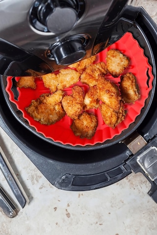 Airfryer Silikon Pişirme Kabı - Kırmızı - Tüm Airfryer'lara Uyumlu Silikon Kırmızı Diğer