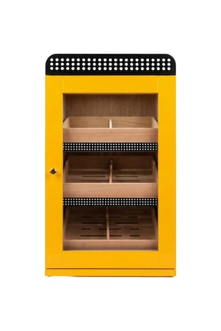 Cohiba Sarı Nokta Desenli Sedir Humidor Puro Kutusu Tr9822
