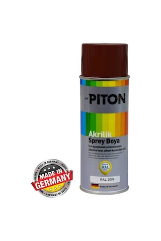 Piton Akrilik Sprey Boya 400 Ml Ral3009 Oksit Kırmızı