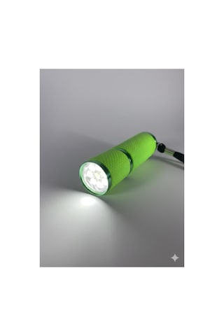 Mini Led El Feneri Anahtarlık Taşınabilir, Güçlü Işık, Kamp & Acil Durum Feneri Yeşil