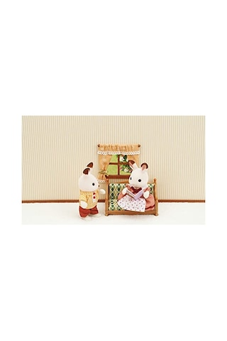 Oturma Oda Seti Sevimli Sylvanian Families Oyuncak Seti Abanoz - Beyaz