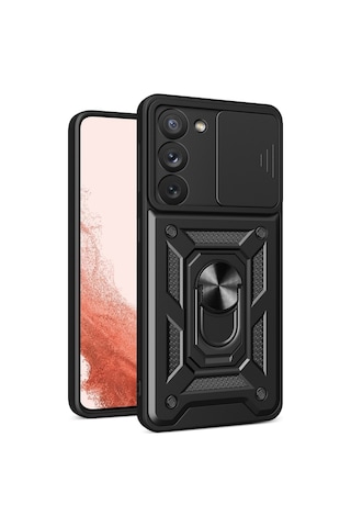 Nihcase Samsung Uyumlu Galaxy S23 Kılıf Magnetik Standlı Kamera Korumalı Slide Sürgülü Cover Kapak