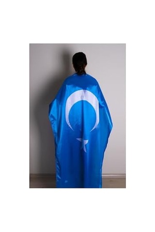 Bayrak Doğu Türkistan Milli Gönder Bayrağı Raşel Dijital Baskı 100x150 Diğer