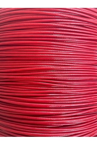 Kırmızı Izoleli Pvc Çelik Halat 2X3Mm 50 Metre