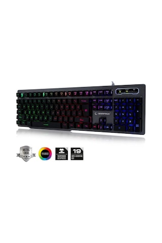 Everest Rampage KB-R78 USB Metal Kasa US Layout Gaming Klavye