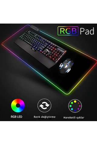 Dalong Led Işıklı Düz Mousepad 90x40 Cm