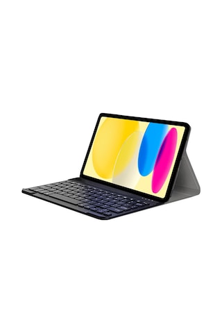 Apple Uyumlu iPad  10.Nesil 10.9 inç 2022 Bluetooth Klavyeli Standlı Kılıf BKK4