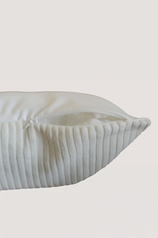 Elart Fuji Kırlent Fitilli Kadife Dekoratif 43x43 Cm Krem Krem