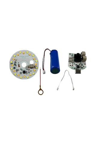 3 Volt 3 RENK Type-C Soketli Dokunmatik masa lambası Led Modül + 2000 mA pil