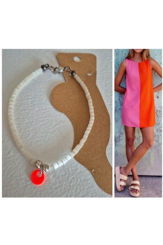 Kırık Beyaz Sedef Taşı Bayan Halhal