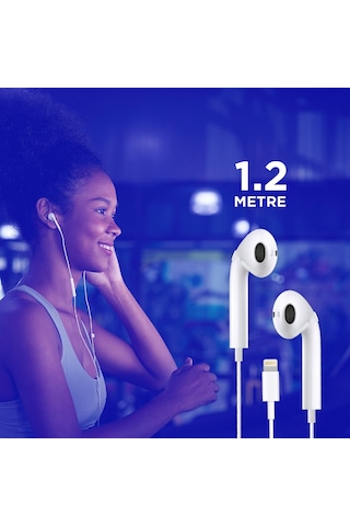 Polosmart Pbs226 Lightning Kablolu Kulak İçi Kulaklık Beyaz Diğer