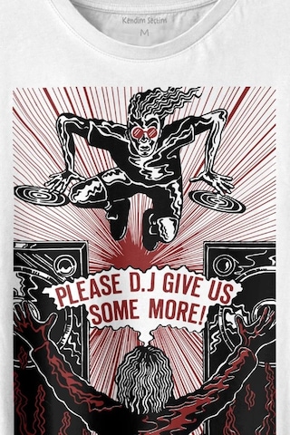 Dj Give Some Music Elektronik Müzik Baskılı Tişört Unisex T-shirt 001