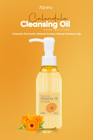 Aynısefa İçeren Gözenek Arındırıcı Makyaj Temizleme Yağı A'pıeu Calendula Cleansing Oil Pore Melting 98825722