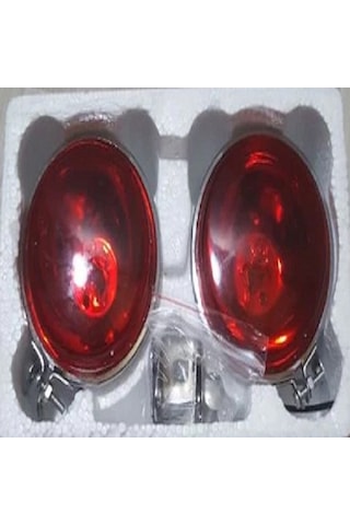2 Adet Oben Yuvarlak Krom Stop Lambası H3 Ampullü N11.5428