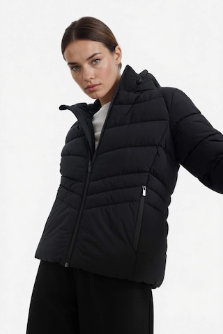 Defacto Defactofit Su İtici Regular Fit Kapüşonlu Fermuarlı Cepli Mont C8141ax25wnbk81 Siyah-bk81