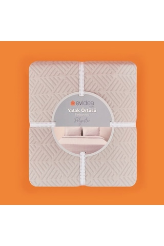 Evidea Soft Rante Çift Kişilik Yatak Örtüsü - Gülkurusu - 240x260 Cm Gülkurusu