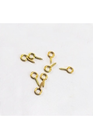Tahtakale Toptancı Metal Takı Ve Obje Halkası Vidalı 1 Cm 1000 Adet Altın