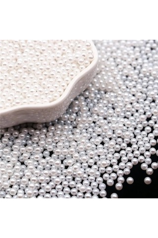 10 Mm Deliksiz Beyaz Renk Çakma Inci 45-50 Ad 25 Gr 10 Mm Deliksiz Beyaz Renk Çakma Inci 45-50 Ad 25 Gr