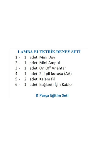 Lamba Elektrik Deney Seti