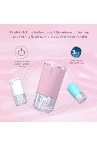 Symbee Plastik Ultrasonik Lens Temizleyici - Otomatik Kullanim, 3 Dakika Temizleme Süresi, Göz Lensleri Ve Mücevherler İçin Pembe