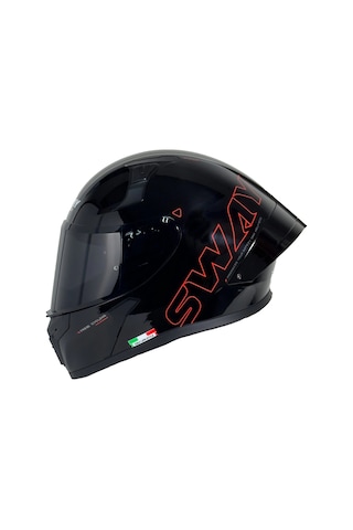 Kask Sway F357 Kask Parlak Siyah
