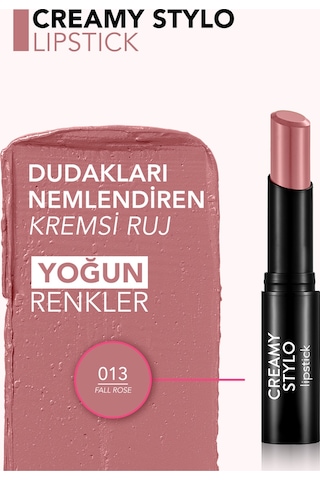 Flormar Creamy Stylo Yüksek Pigmentli & Yarı Parlak Bitişli Kremsi Ruj 013 Fall Rose