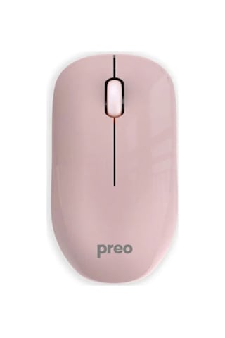 Preo Ergonomik Pastel Kablosuz Sessiz Mouse Pembe M19