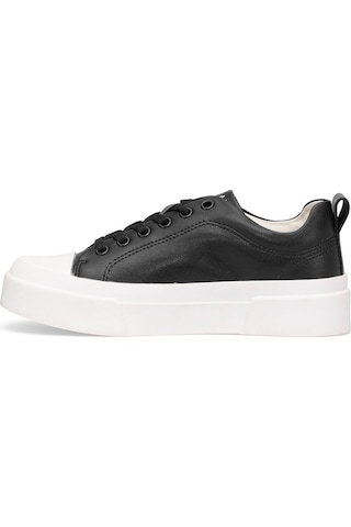 Lufian 122230055 Mia Kadın Hakiki Deri Klasik Sneaker Siyah Siyah