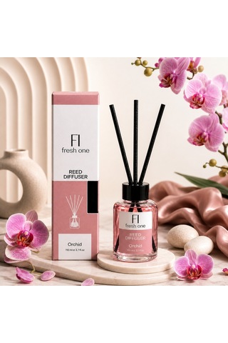 Orchid Çubuklu Oda Kokusu 110 Ml Kalıcı Ferah Ev Kokusu Orkide