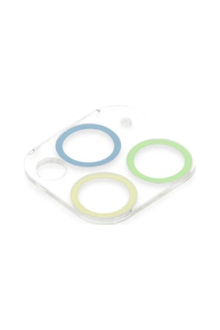 Tedar Apple Uyumlu iPhone 11 Pro Max Renkli Kamera Lens Koruma Cam - Yeşil-sarı Najmaddin Standart