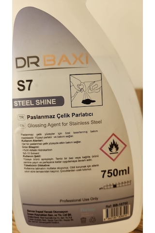Dr.Baxi Paslanmaz Çelik Parlatıcı 750 ML