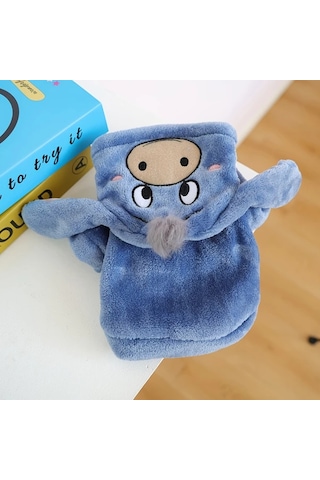 Elmpaly Mavi Xl Sevimli Köpek Kışlık Denim Ceket Pomeranian Chihuahua Shih Tzu İçin