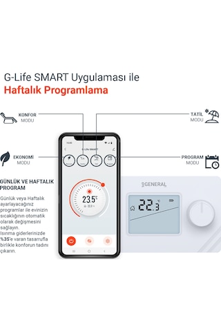 General Mıtra 250 Smart Kablosuz Akıllı Oda Termostatı