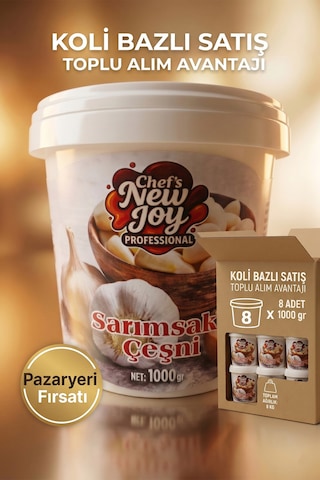 Sarımsaklı Çeşni 1000 G X 8 Adet - 1 Koli Koli Bazlı Avantaj Paketi
